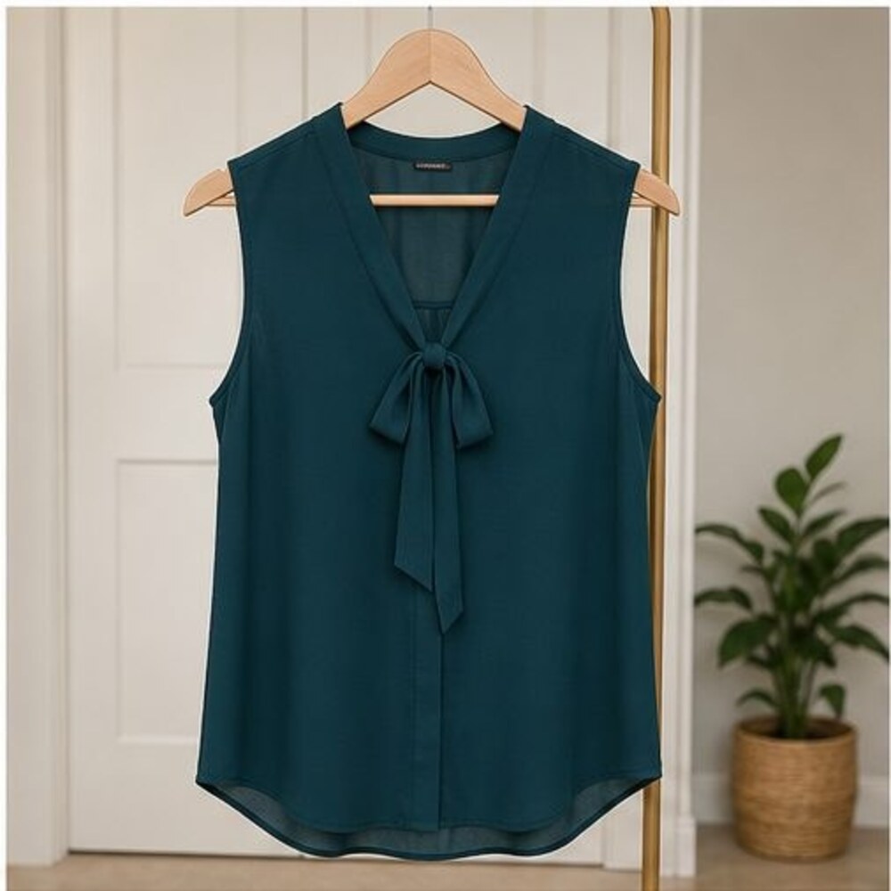 Teal Button Blouse